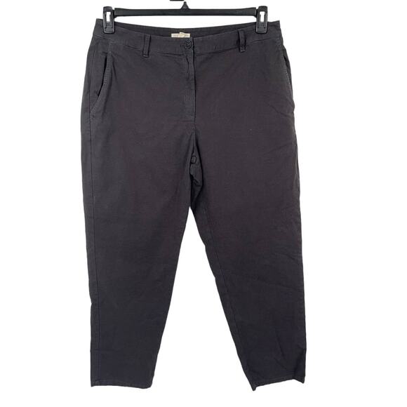 Eileen Fisher Womens size 16 pants gray Organic cotton hemp tapered - Picture 1 of 4